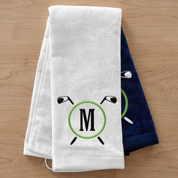 Father's Day Personalized Gold Club Towel