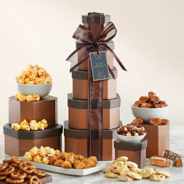 Gourmet Sympathy Gift Tower of Sweets