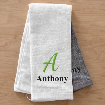 Personalized Embroidered Golf Towel