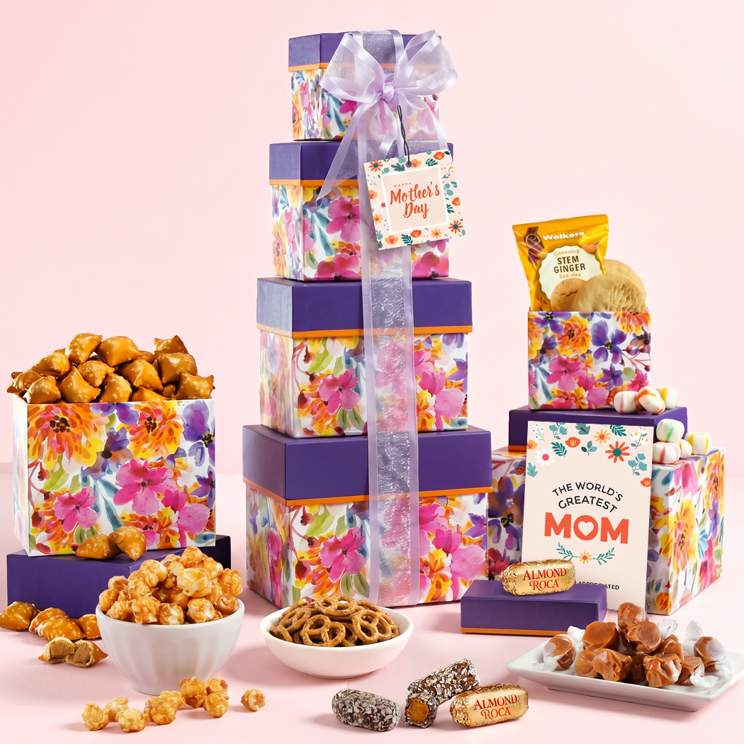 Mothers Day Floral Gift Tower