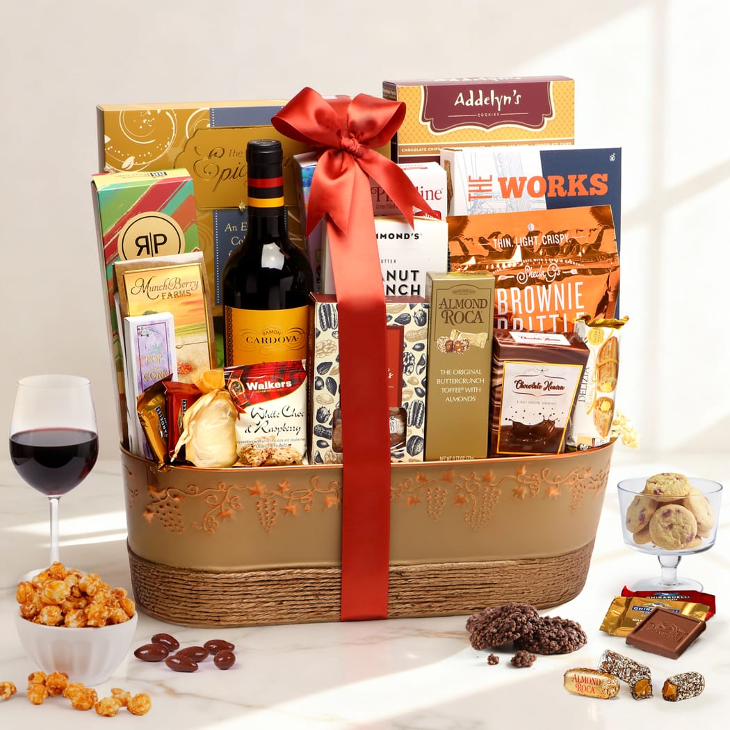 Wine Delights Gift Basket